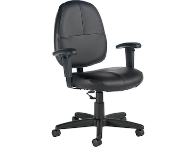 Global  Leather Task Chair, Black (8993BK450/550)