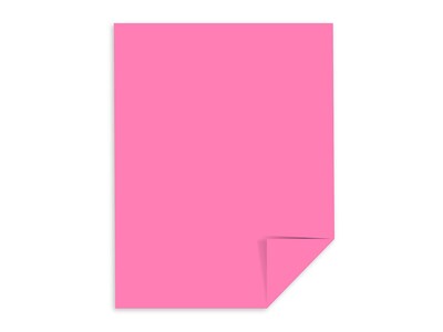 Astrobrights Cover Paper, 65 lbs, 8.5 x 11, Pulsar Pink, 250/Ream (21041)