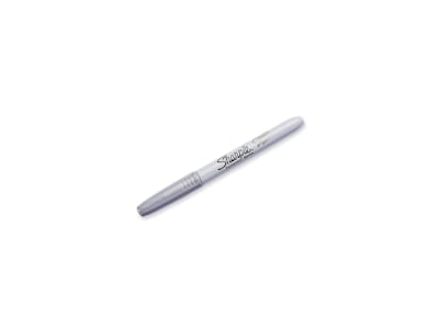 Sharpie Permanent Marker, Fine Tip, Metallic Silver, 4/Pack (39109)
