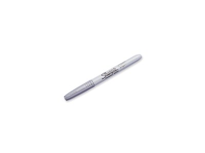 Sharpie Metallic Permanent Marker, Fine Tip, Gray/Silver, 4/Pack (39109)