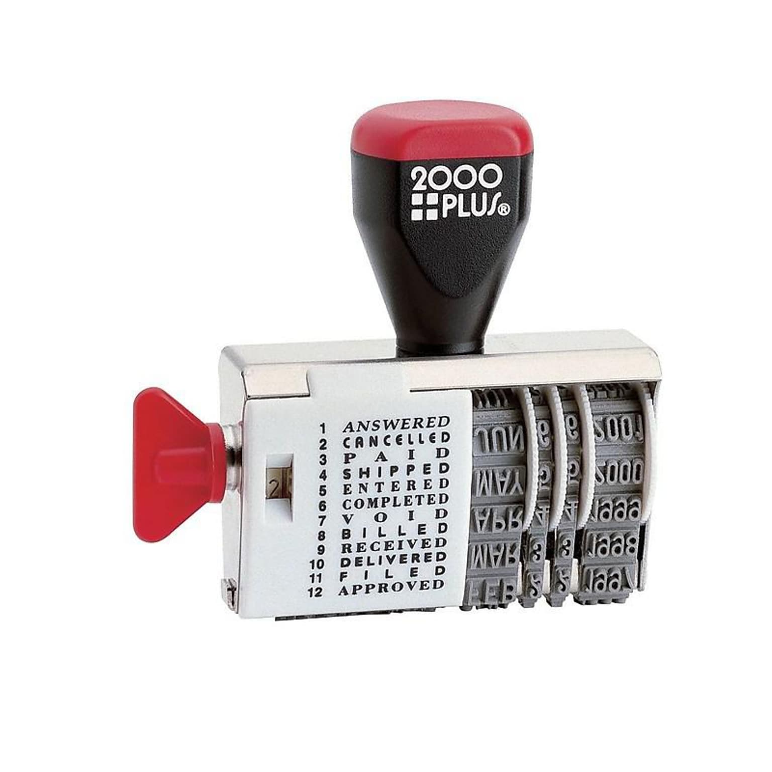 2000 Plus Message/Date Rectangle Stamps, , Black Ink (010180)