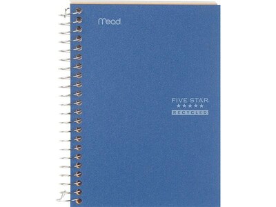 Five Star Recycled Memo Notebook, 5 x 7, College Ruled, 96 Sheets, Assorted Colors (45616)