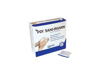 Sani-Hands Hand Sanitizer Wipes, 100/Box (D43600)