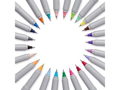 Sharpie Color Burst Permanent Markers, Ultra Fine Tip, Assorted, 24/Pack  (1949558)