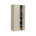 Global 9300 72 Steel Storage Cabinet with 4 Shelves, Desert Putty (9336-S72L-DPT)