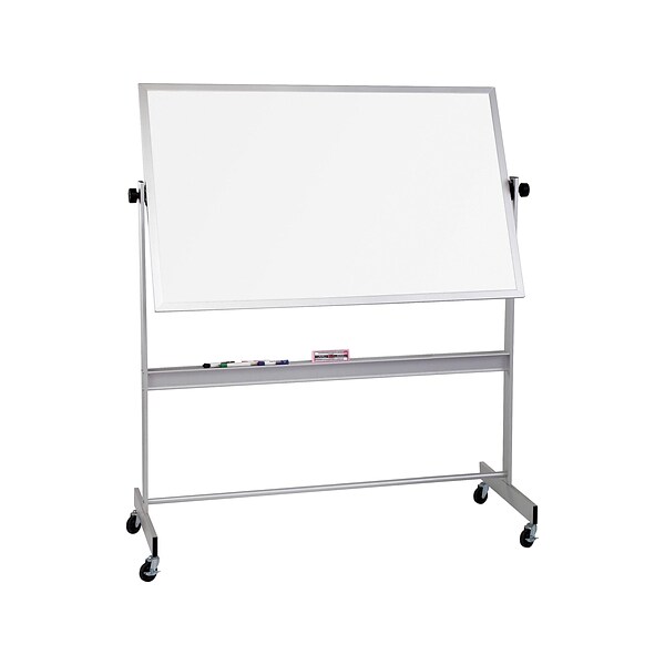 MooreCo Dura-Rite Melamine Dry-Erase Whiteboard, Anodized Aluminum Frame, 6 x 4 (62357)