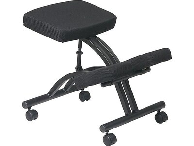 Office Star Fabric Kneeling Chair, Black (SKCM1420)