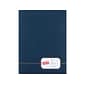 Oxford Monogram Design 2-Pocket Presentation Folders, Blue/Gold, 4/Pack (04162)