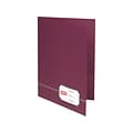 Oxford 2 Pockets Presentation Folder, Burgundy/Gold, 4/Pack (OXF 04165)