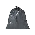 Heritage 60 Gallon Industrial Trash Bag, 44 x 56, Low Density, 1.2 Mil, Charcoal, 100 Bags/Box (H8