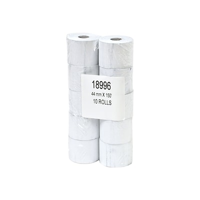 10/Pack PM Company Perfection POS/Black Image Thermal Rolls 18996 1.75 Inches x 150 Feet White