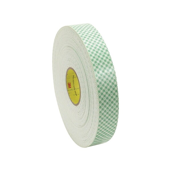 3M™ Double-Sided Foam Tape, 1 x 5 Yds., White (888519013854)