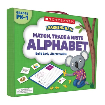 Scholastic Learning Mats: Match, Trace & Write the Alphabet for Grades PreK-1 (SC-823961)