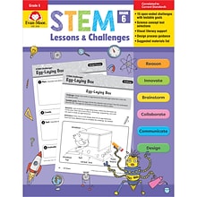 Evan-Moor STEM Lessons & Challenges, Grade 6, Pack of 2 (EMC9946BN)