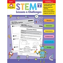 Evan-Moor STEM Lessons & Challenges, Grade 3, Pack of 2 (EMC9943BN)