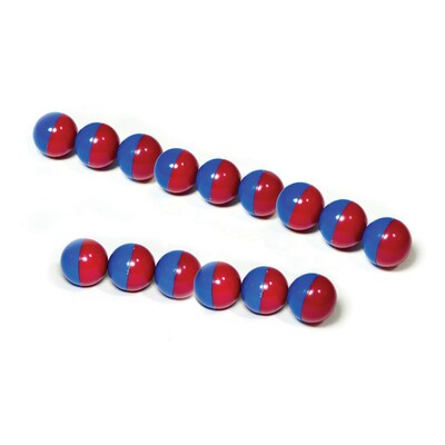 Dowling Magnets North/South Magnet Marbles (Red/Blue), Set of 100 (DO-736715)