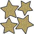 Carson Dellosa Sparkle and Shine Solid Gold Glitter Stars Cut-Outs, 36/Pack (120569)