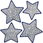 Carson Dellosa Sparkle and Shine Solid Silver Glitter Stars Cut-Outs, 36/Pack (120570)