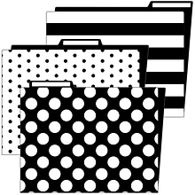 Schoolgirl Style Simply Stylish Folder, 6/Pack (136087)