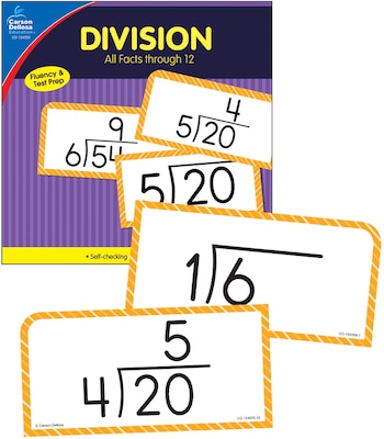 Carson-Dellosa Division All Facts through 12 Flash Cards, 157/Set (134056)