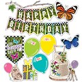 Schoolgirl Style Woodland Whimsy Birthday Mini Bulletin Board Set, 37/Pack (110430)