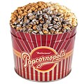 Popcornopolis Gourmet 2 Gallon Winter Tin, Caramel, Kettle, and Zebra, (DS1369)