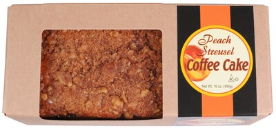 Beatrice Bakery Peach Streusel Coffee Cake Bar (DS0446)