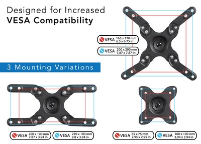 Mount-It! Full Motion Flat Screen TV Wall Mount Bracket for 17" to 47" VESA Mount TVs (MI-2042L)