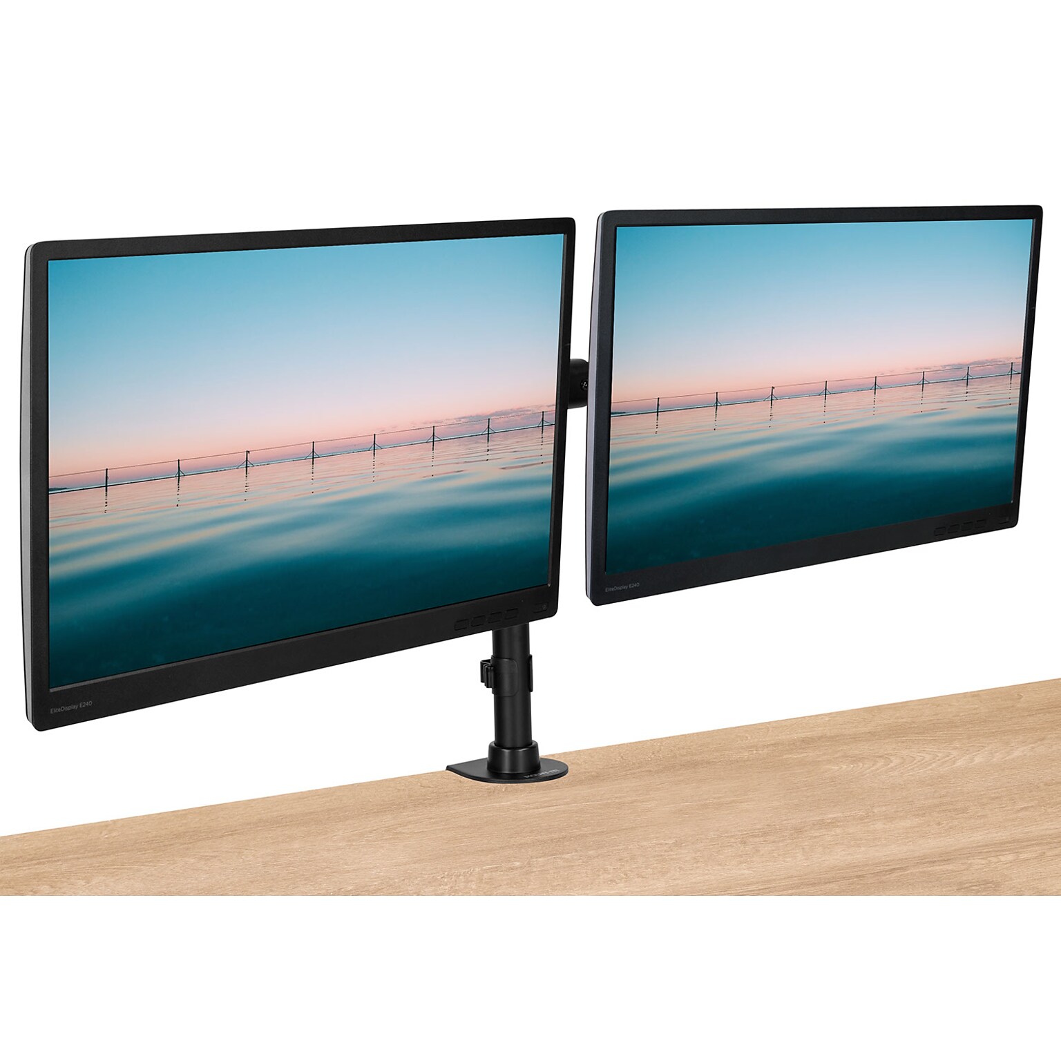 Mount-It! Dual Monitor Desk Mount for 13 to 27 Monitors, Black (MI-2772)