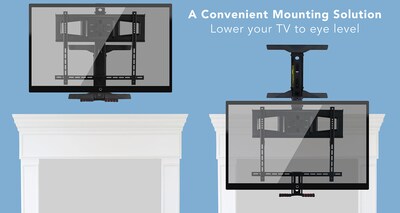 Mount-It! Vertical Pull Down TV Wall Mount for 40-70" Displays (MI-361)