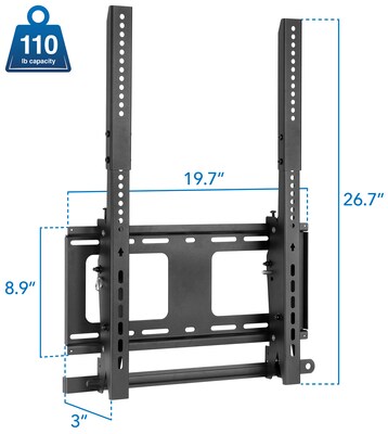 Mount-It! Vertical Portrait TV Wall Mount for 40-55" Displays (MI-377)