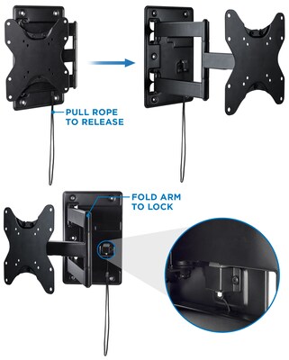 Mount-It! Lockable RV TV Mount for 24-43" Displays (MI-431)