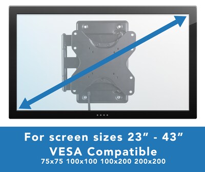 Mount-It! Lockable RV TV Mount for 24-43" Displays (MI-431)