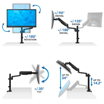 Mount-It! Monitor Arm Desk Mount for 19"-32" Screens (MI-4761)