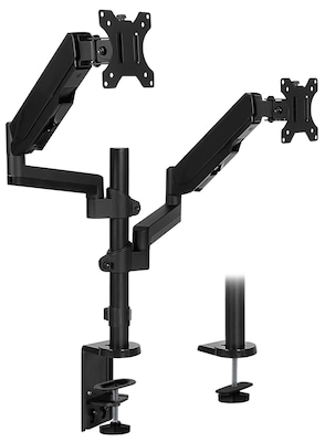 Mount-It! Dual Monitor Arm Desk Mount for 19" to 32" Monitors, Black (MI-4762)