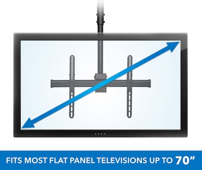 Mount-It! Extra Long Ceiling TV Mount Bracket for 32-70" Dispalys (MI-509XL)