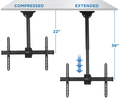 Mount-It! Dual Screen TV Ceiling Mount for 37-70" TVs (MI-510)