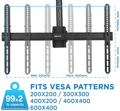 Mount-It! Dual Screen TV Ceiling Mount for 37-70" TVs (MI-510)