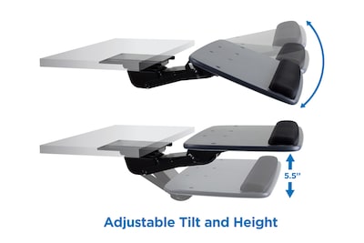 Mount-It! Under Desk Keyboard Tray with Mouse Platform (MI-7137)