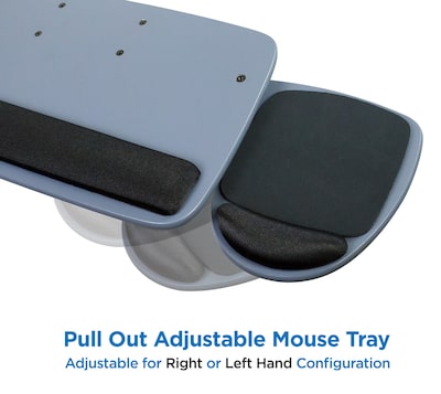 Mount-It! Under Desk Keyboard Tray with Mouse Platform (MI-7137)