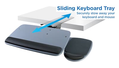 Mount-It! Under Desk Keyboard Tray with Mouse Platform (MI-7137)