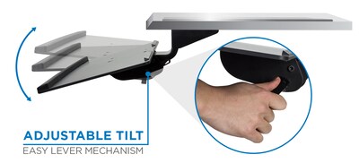 Mount-It! Under Desk Keyboard Tray and Mouse Platform (MI-7138)