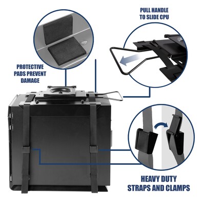 Mount-It! Under Desk CPU Strap Mount (MI-7154)