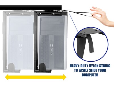 Mount-It! Anti-Theft Under Desk CPU Mount (MI-7156)
