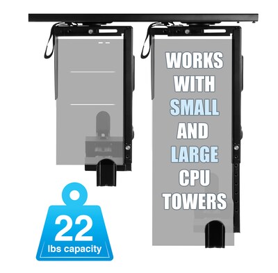 Mount-It! Anti-Theft Under Desk CPU Mount (MI-7156)