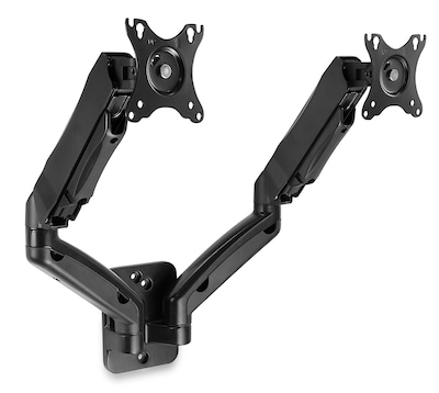 Mount-It! Dual Arm Monitor Wall Mount for 19 to 27 Displays, Black (MI-766)