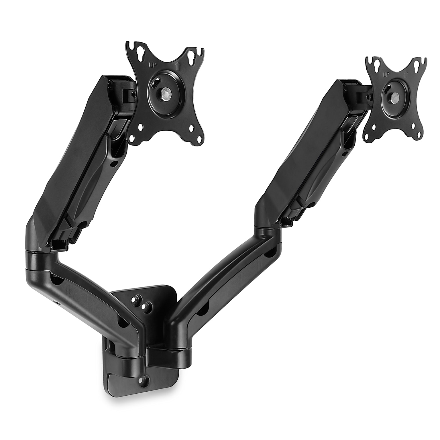Mount-It! Dual Arm Monitor Wall Mount for 19 to 27 Displays, Black (MI-766)