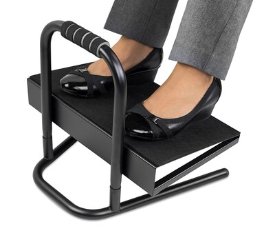 Mount-It! Standing and Sitting Footrest with Handle, Black (MI-7807)