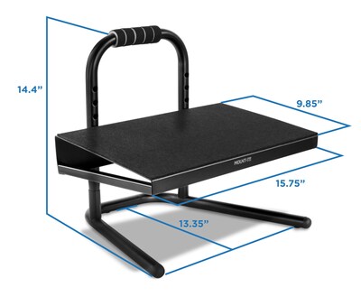 Mount-It! Standing and Sitting Footrest with Handle, Black (MI-7807)