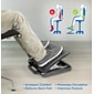 Mount-It! Adjustable Footrest with Massaging Rollers, Black (MI-7808)